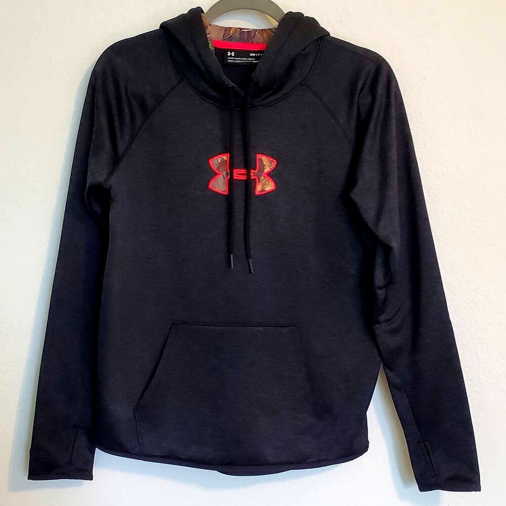 Men's Under Armour Storm Caliber Hoodie Cold Gear Camo Athleticwear Pullover S